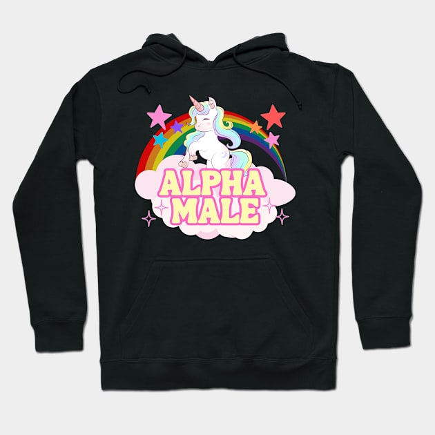 Alpha Male - Funny Male Hoodie by TNOYC